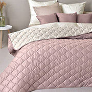 Двостороннє покривало Стиль Cube Ideia пудра-світло-сірий