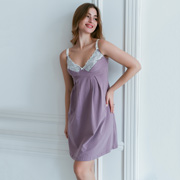 Нічна сорочка для вагітних і годуючих мам Мамин Дім 25202 Аметист