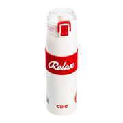 Термос із кришкою flip 520 мл Cille Relax Happy Life HP17304W білий