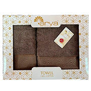 Набір рушників Arya Fold коричневий