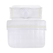 Підковдра з наволочками Delfina Penelope beyaz білий