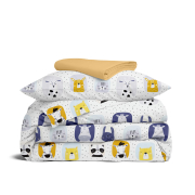 Дитяча постільна білизна в ліжечко ANIMALS CS6 Cosas сірий