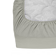 Простирадло однотонне на гумці Light Grey бязь 75% бавовна Good-Dream світло-сірий