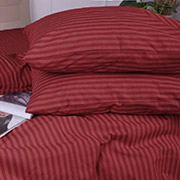 Постільна білизна в дитяче ліжечко 17-0608 Stripe Red ranforce-elite MirSon