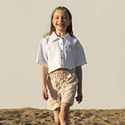 Шорти для дівчинки ШР818 котон-жатка Бембі G00-бежевий