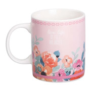 Чашка порцелянова 400 мл Liling Rongxiang Ceramic RX-N240139P рожева