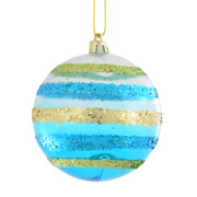 Куля новорічна 8 см з прикрасою із гліттера Yes! Fun 972814