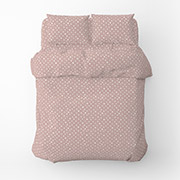 Постільна білизна Горох бязь Home Line рожево-ліловий