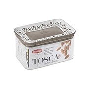 Пластикова прямокутна ємність для продуктів Tosca 0,7л Stefanplast 55550 біло-сіра
