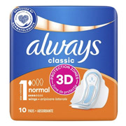 Прокладки гігієнічні 10 шт Always Classic Normal Single