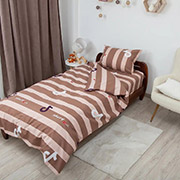 Підліткова постільна білизна Soft Dreams бязь Тренди коричневий ТЕП