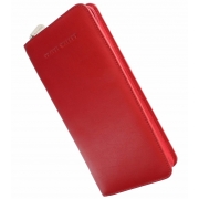 Кожаный кошелек-тревелер Visconti 1157 red