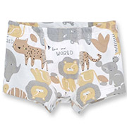 Труси-боксери для хлопчика 1105236чрп рібана Татошка білий з принтом