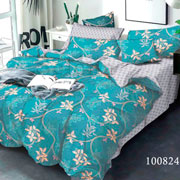 Комплект постільної білизни бязь Ліана бірюза Selena 1008240