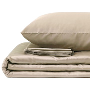 Простирадло на гумці сатинове SoundSleep бежевий