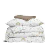 Дитяча постільна білизна в ліжечко MOUNTAINS Cosas бежевий