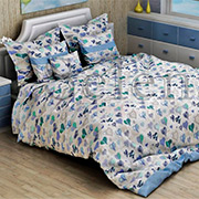 Комплект постельного белья Selena Сердечки цветные синие 150529