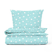 Постільна білизна в дитяче ліжечко Starfall Mint ранфорс Cosas без простирадла