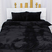 Постільна білизна Winter Frost 28-0007 Black Velvet велюр MirSon