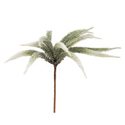 Гілка декоративна 27 см Колосок Yes! Fun 973955 світло-зелена засніжена