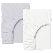 Дитячий набір з 2 простирадл на гумці Grey - White Cosas