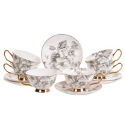 Набір чайний порцеляновий 12 предметів 200 мл Валері Lefard 975-022