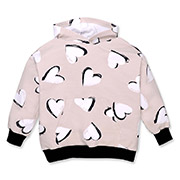 Худі для дівчинки 4220205срч футер Татошка молочний