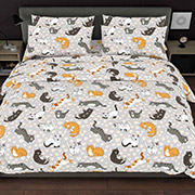 Постільна білизна для дитячого ліжечка Грайливі муркотики 101421 бязь Selena