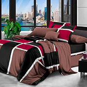 Комплект постільної білизни Selena Лабіринт червоний 100167