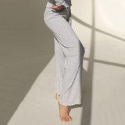 Брюки ажурний трикотаж серце German Volf 23142 сірий меланж