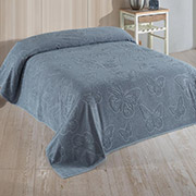 Махрове простирадло Метелики сірий Uniko Crown Home