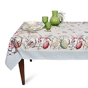 Гобеленова скатертина з тефлоновим просоченням Великодній кошик Villa Grazia Premium