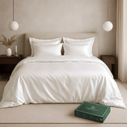 Комплект постільної білизни Aura ліоцелл Pagoti білий