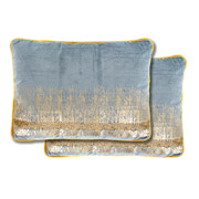 Подушка з вишивкою Абстракція Art Fondue 877-038 блакитна