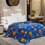 Флісовий плед Космічні котики Love you