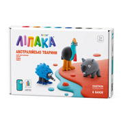 Набір самозастигаючого пластиліну Австралійські тварини: казуар, ехідна, вомбат Lipaka 60051-UA01