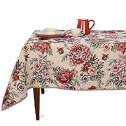 Скатертина гобеленова прямокутна з тефлоновим просоченням Радісний букет Villa Grazia Premium