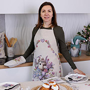 Фартух кухонний гобеленовий Лавандовий садочок Прованс