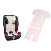 Льняна накидка Lintex в дитяче автокрісло групи 1/2