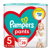 Підгузки-трусики дитячі 12-17 кг розмір 5 28 шт Active Baby-Pants Junior Pampers 8006540069714