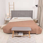 Покривало стьобане двостороннє Вілюта Дует капучино