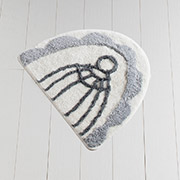 Коврик в ванную комнату Sweet bird Chilai Home gri 50х60 см