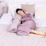 Подушка для вагітних і відпочинку Г-подібна 8457 Velvet Line 28-0005 Ashen MirSon