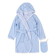 Комплект махровий КП256 халат і рукавичка для купання Бембі 400-блакитний