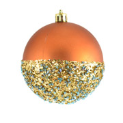 Куля новорічна 8 см із бісером Yes! Fun 972940