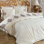 Постільна білизна Cristina сатин з мереживом Arya
