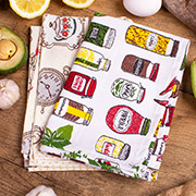 Набір із 2 кухонних рушників 635 Fun Kitchen рогожа-напівпанама Mirson