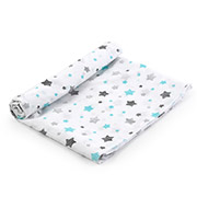 Пелюшка дитяча ситцева Зірочки блакитні Руно