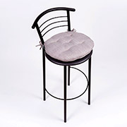 Кругла подушка для стільця Jordan Sonex сіра