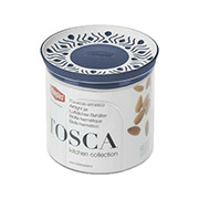 Пластикова кругла ємність для продуктів Tosca 0,7л Stefanplast 55401 біло-синя